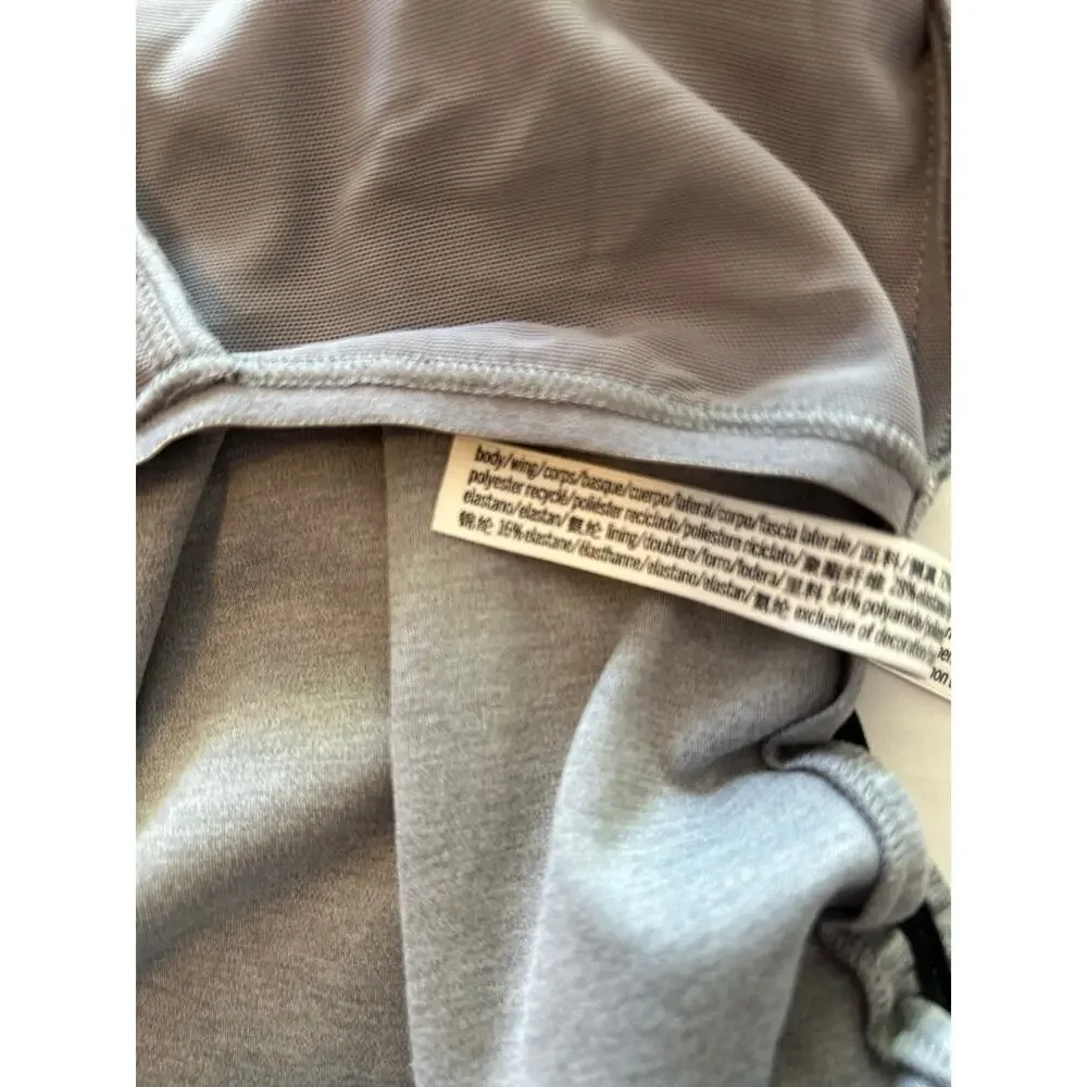 Victoria’s Secret PINK Gray Heathered Sports Bra Longline Tank Size Small
